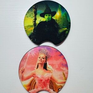 Wicked Witch and Glinda Car Coasters